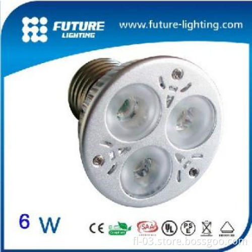 GU10 3x2W white color energy saving led spotlight